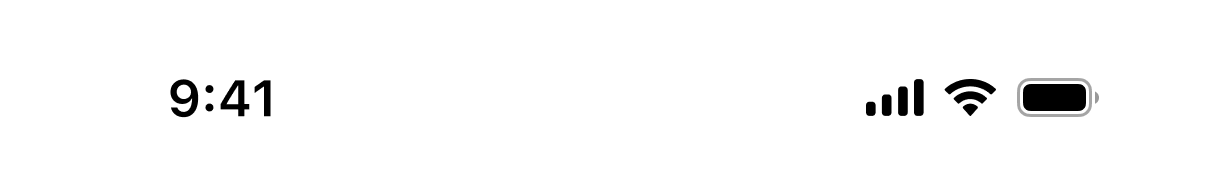 status bar